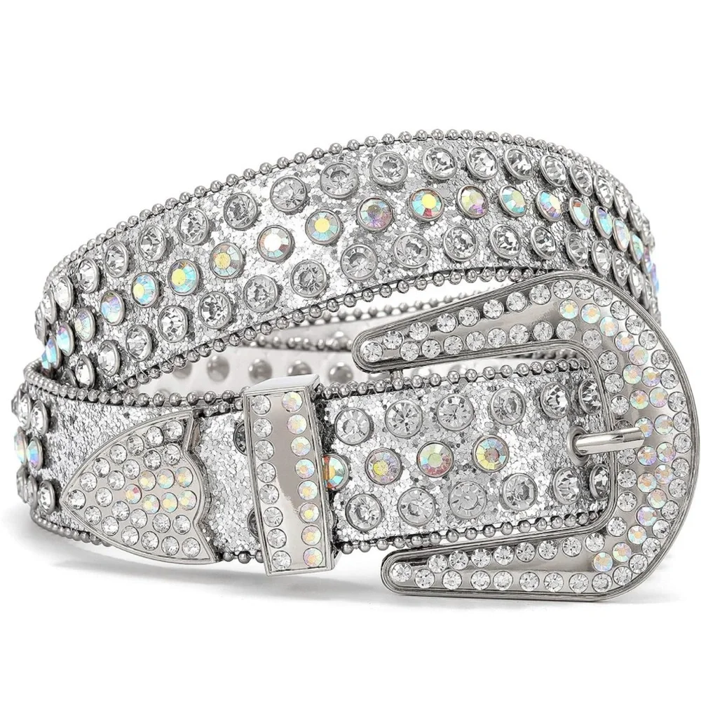 Whippy Rhinestone Western (Silver) - Picture 2 of 3
